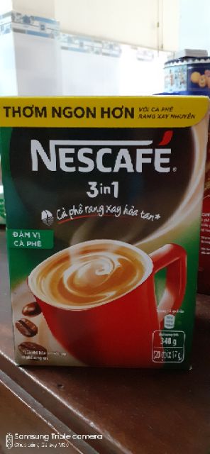 NESCAFÉ 3in1 Cà Phê Rang Xay Hòa Tan Đậm Vị Cà Phê/Đậm Đà Hài Hòa (20 gói x 17g) | BigBuy360 - bigbuy360.vn