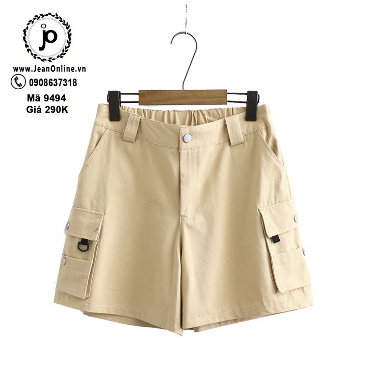 Short Kaki Túi Hộp (MS: 9494) quần kaki nữ, quần đùi, quần short, quần ngoại cỡ, bigsize | BigBuy360 - bigbuy360.vn