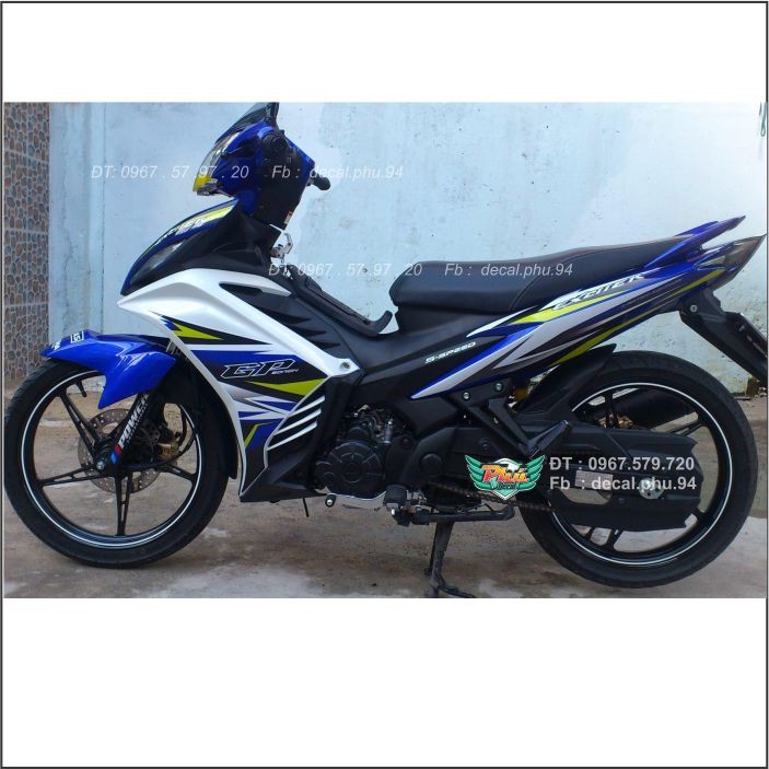 Tem Rời Exciter 135 Xanh Trắng Gp (C)