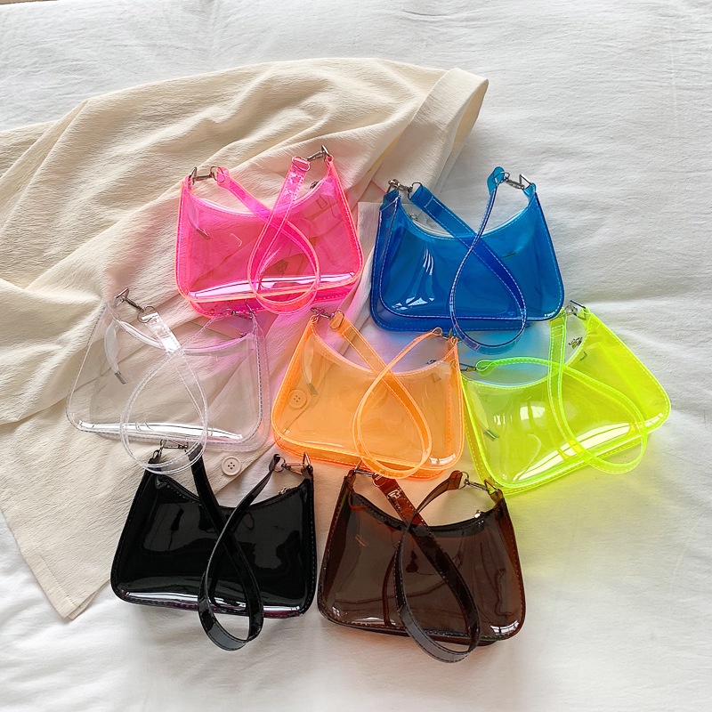Túi Xách Jelly Trong Suốt Nhỏ Xinh Thời Trang Hàn Quốc Cho Nữ