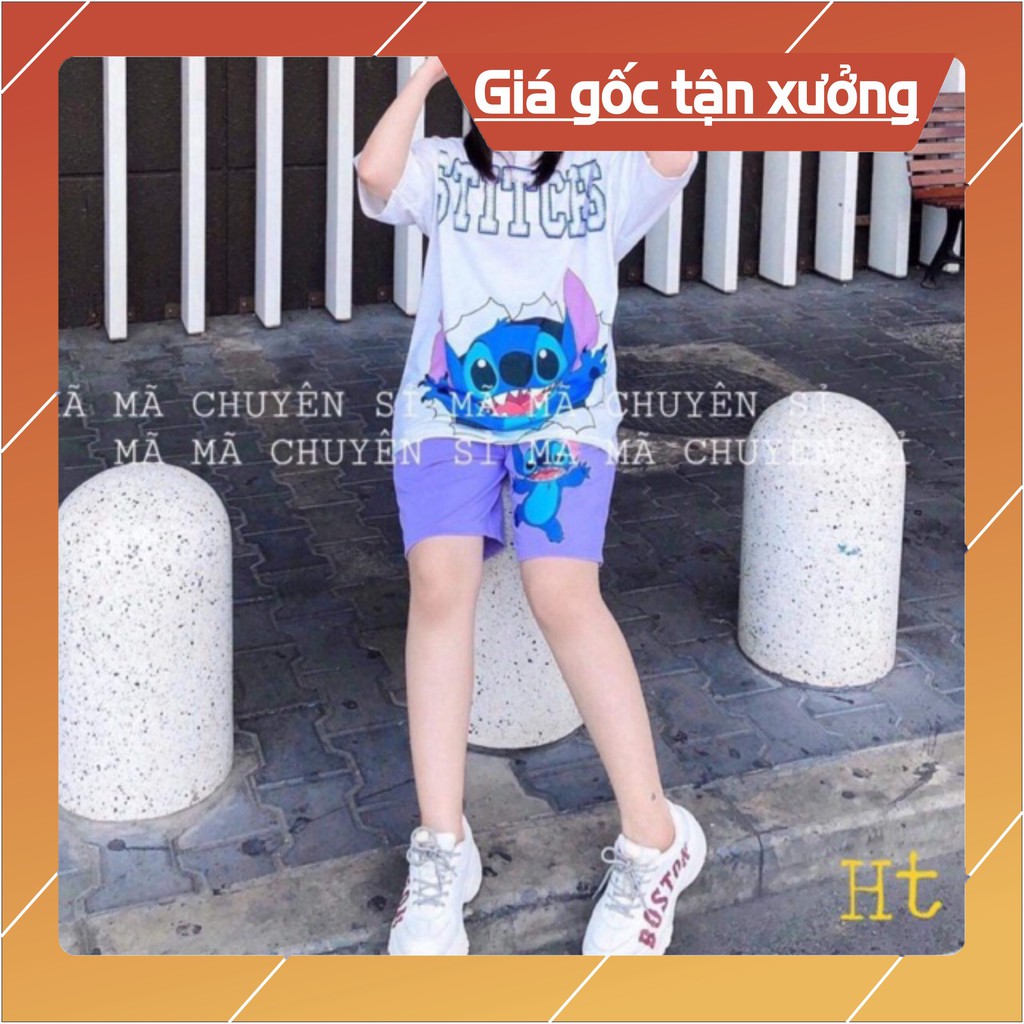 Sét áo STIT + quần đùi tím HT12