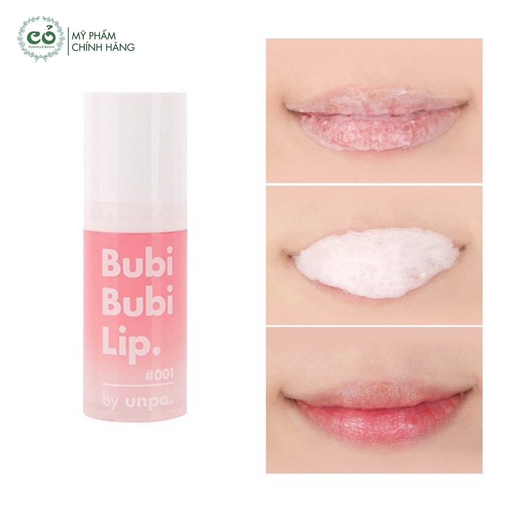 Tẩy tế bào chết môi sủi bọt Unpa Bubi Bubi Bubble Lip Scrub 20g