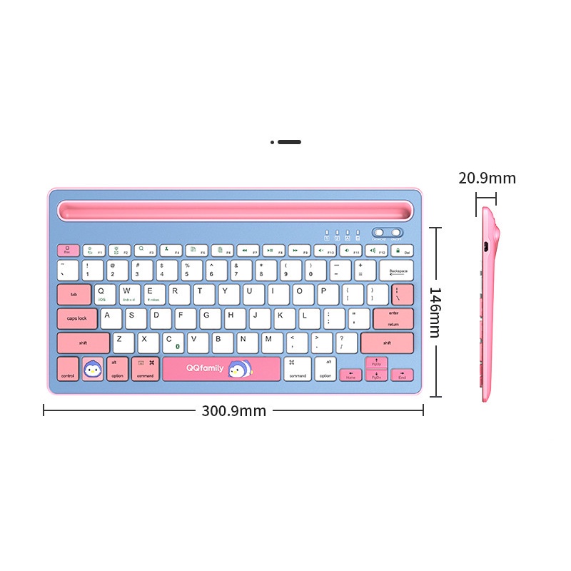 Bàn phím bluetooth Forev dùng cho Ipad điện thoại laptop pin sạc IOS ANDROID WINDOWS chính hãng