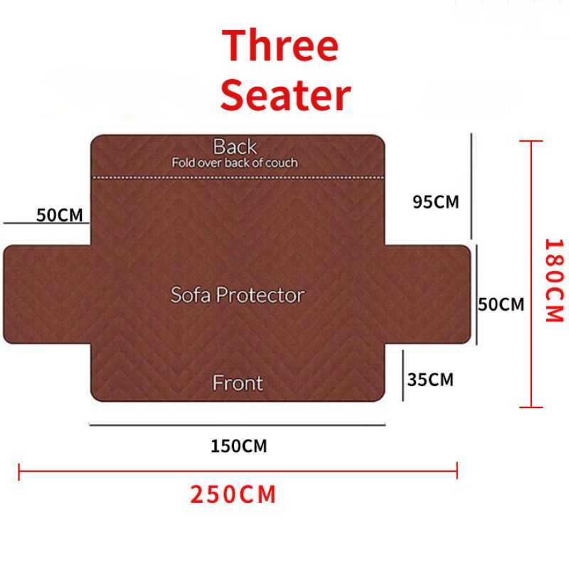 Set 1 / 2 / 3 Tấm Bọc Ghế Sofa Chống Nước Tiện Dụng