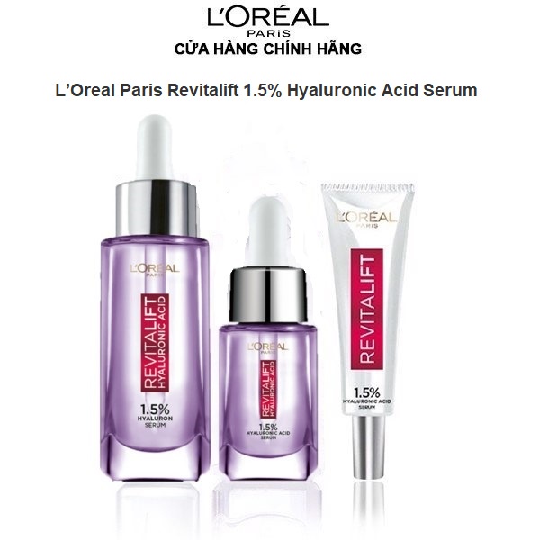Tinh Chất Revitalift L'Oreal Giúp Cấp Ẩm Sáng Da Loreal Revitalift 1.5% Hyaluronic Acid Serum