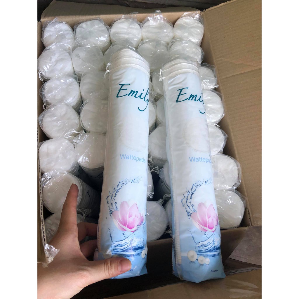 Gói 120 miếng Bông tẩy trang EMILY siêu mềm mịn