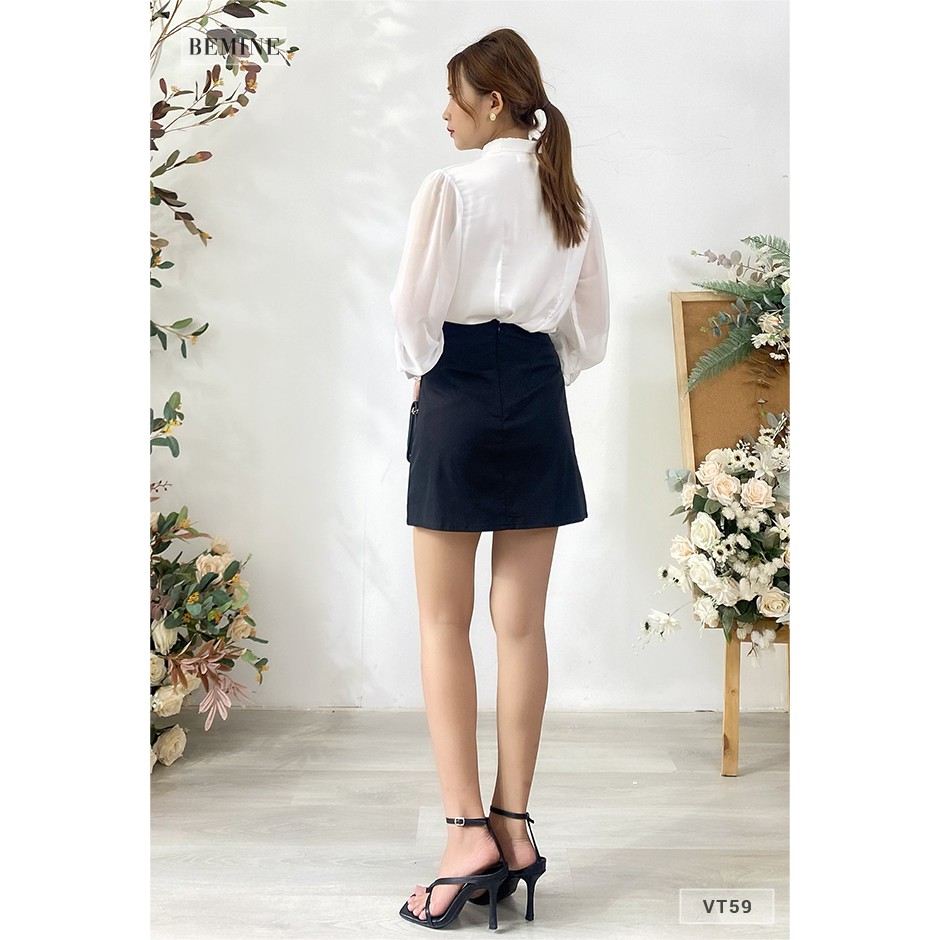 Chân váy chữ A ngắn BEMINE VT59ĐEN | BigBuy360 - bigbuy360.vn