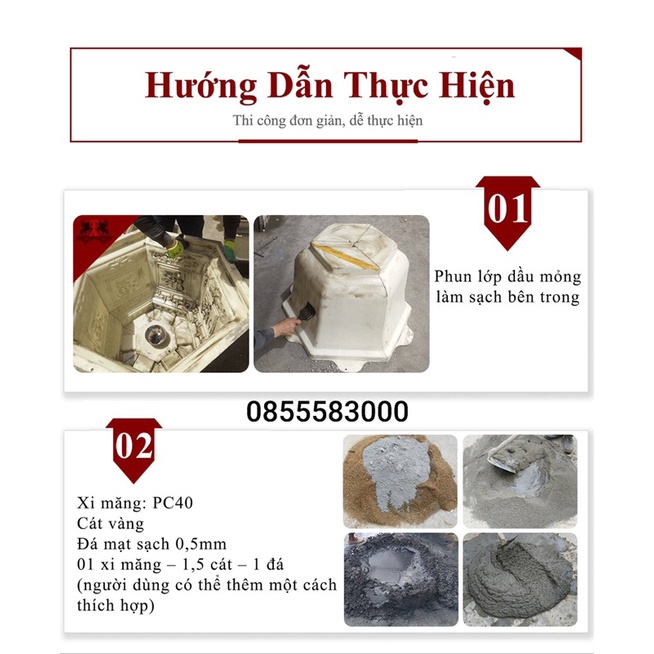 Khuôn đúc chậu lục giác 45