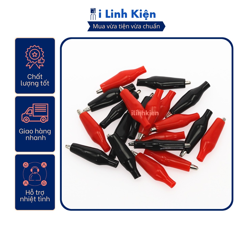 Đôi kẹp cá sấu nhỏ 26mm chất lượng tốt