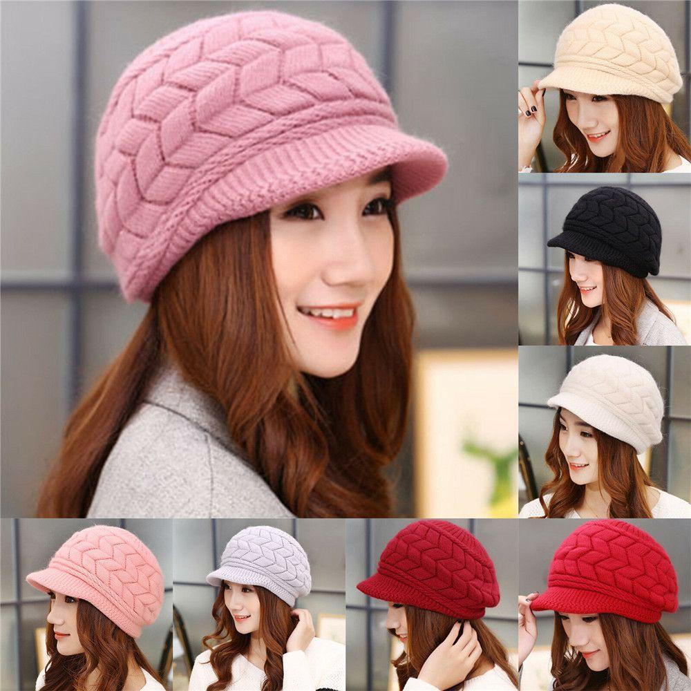 Mũ Len Beanie Giữ Ấm Cho Nữ