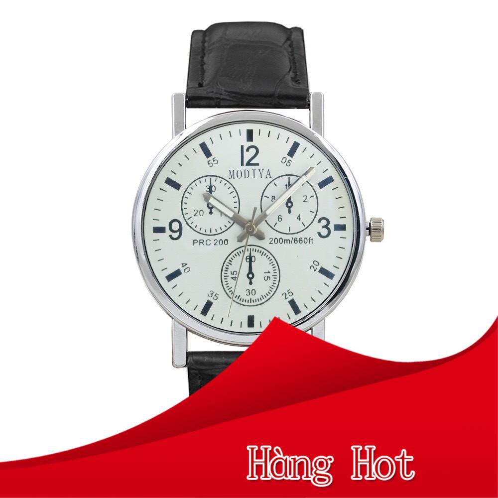 Đồng hồ đeo tay nam dây da Modiya lịch lãm cực đẹp DH97
