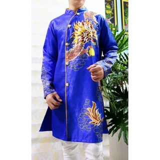 áo dài cách tân gấm thương Hải