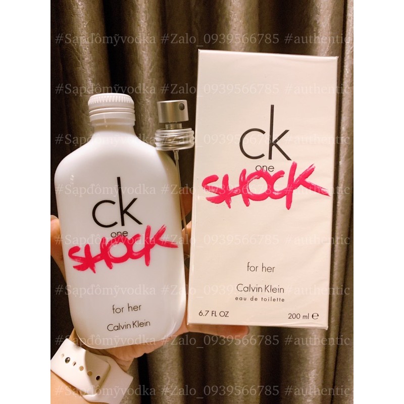 [Auth 200ml] Nước hoa nữ CK ONE SHOCK for Hẻ, Chính Hãng 200Ml