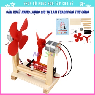 Đồ chơi sáng tạo STEM công nghệ sản xuất nhỏ tuabin gió vật liệu thí nghiệm khoa học, Đồ chơi DIY| Giáo dục STEAM
