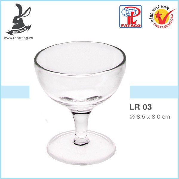 [Giá Sỉ] Ly Rượu Ly Kem LR03 Nhựa Trong Acrylic Cao Cấp Fataco Việt Nam - Chính Hãng