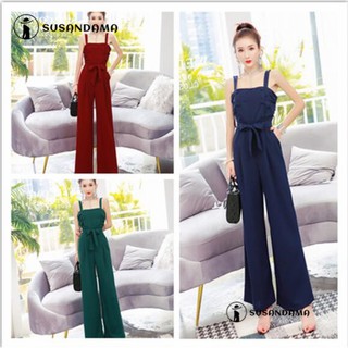 Jumpsuit dài hở lưng quần ống rộng thời trang nữ tính