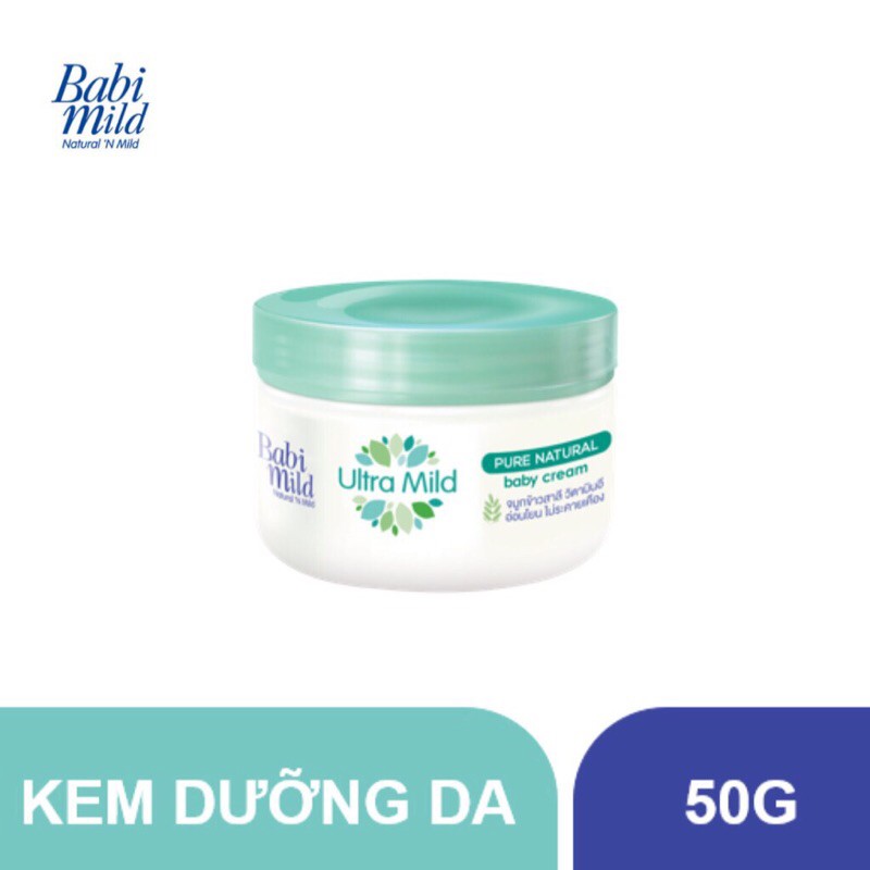 Kem dưỡng da trẻ em Babi Mild - Pure Natural hũ 50g