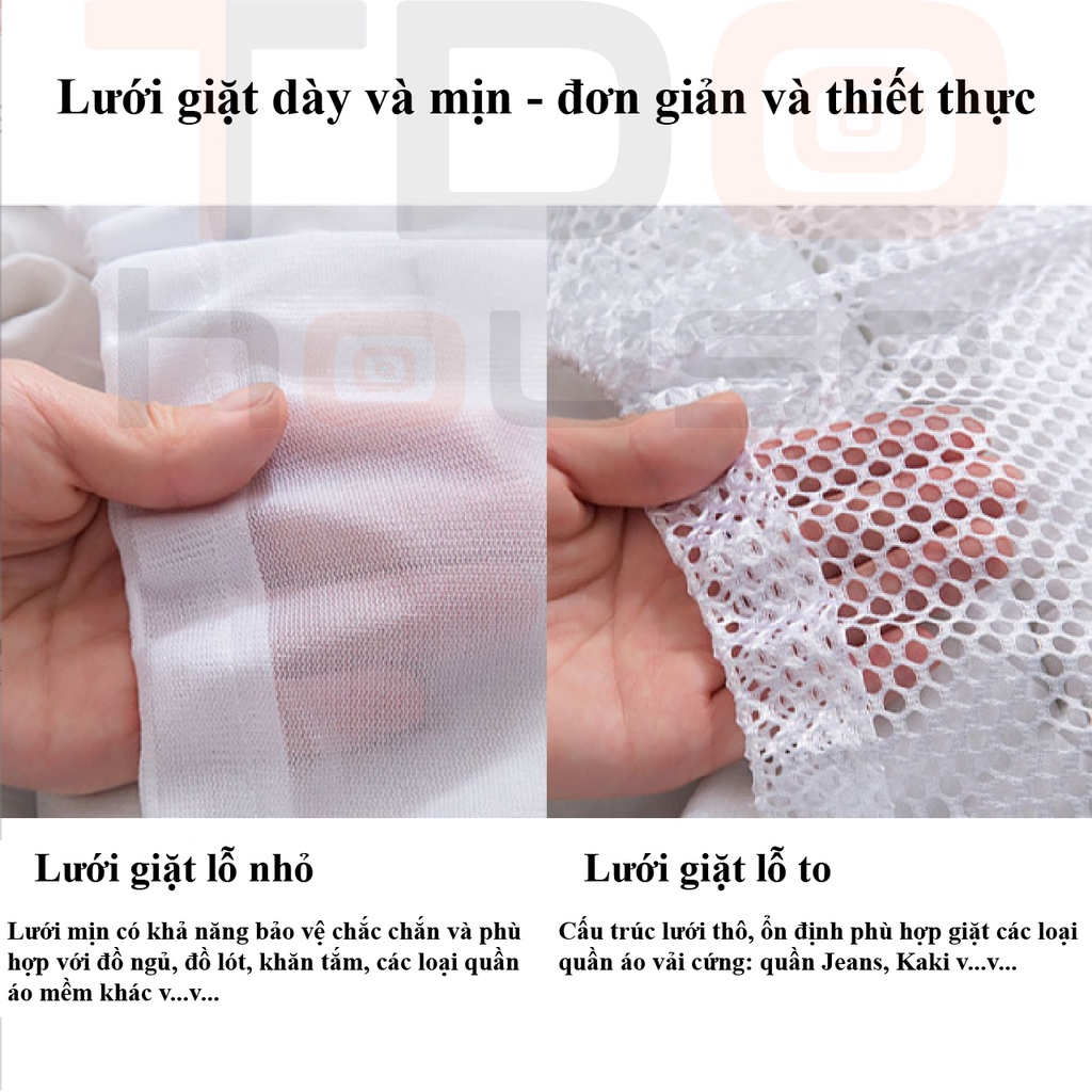 Túi giặt đồ cao cấp 2 lớp dày dặn, túi lưới giặt quần áo, áo ngực, quần lót, vớ có dây rút chắc chắn