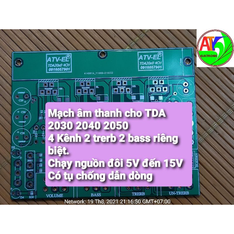 [Mã ELHACE giảm 4% đơn 300K] Mạch khuếch đại âm thanh đầy đủ tự rap 2.2 2bass 2trerb siêu trerb 120W nghe sướng