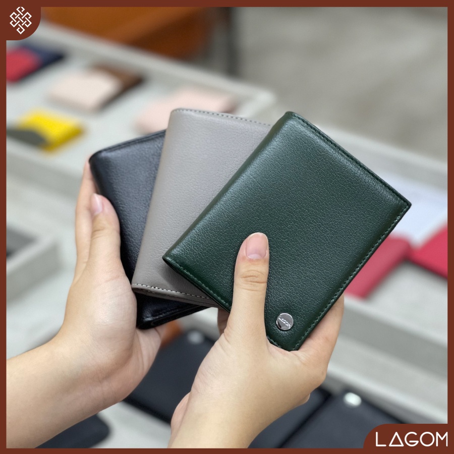 Ví Nam Da Thật LAGOM Tidy Wallet Dáng đứng