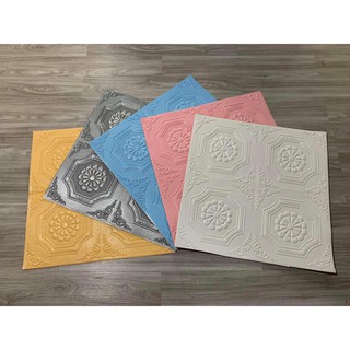 Xốp dán tường 3d cao cấp giả da hoa thị mới đẹp nhất khổ lớn 70*70 cm ( Hà Nội)- hàng nhập khẩu cao cấp