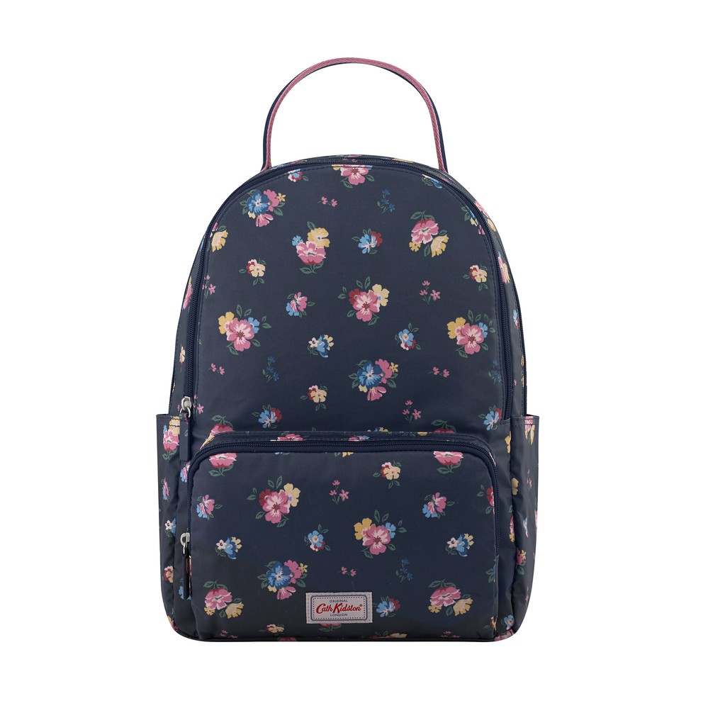 Cath Kidston - Balo Pocket Backpack Park Meadow Bunch - 984416 - Navy