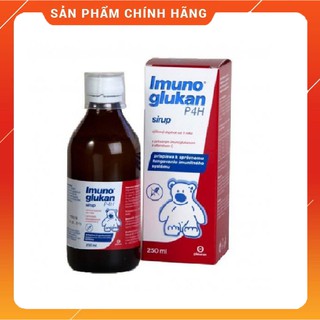 (Chính Hãng - Date Xa)  Imunoglukan P4H - Siro Tăng cường hệ miễn dịch , nâng cao sức đề kháng cho bé (Chai 120ml)
