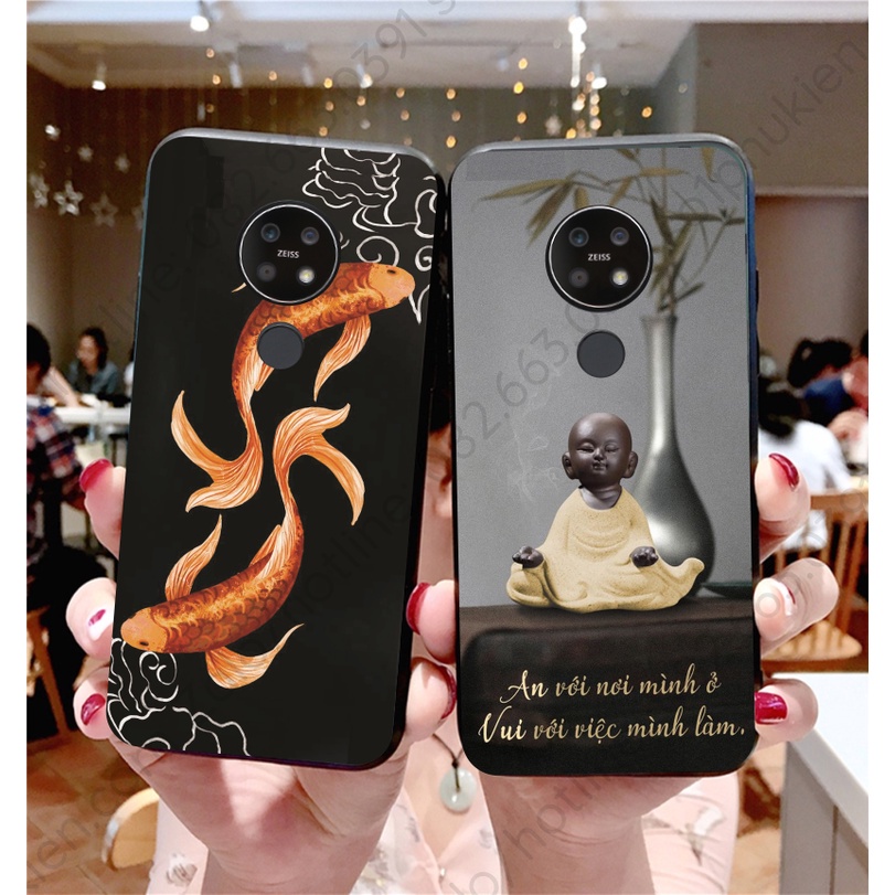 Ốp lưng Nokia 7.2 dẻo in hình thư pháp nhiều mẫu lựa chọn