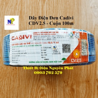 [CADIVI] Dây Điện Đơn CDV2.5 - Cuộn 100m