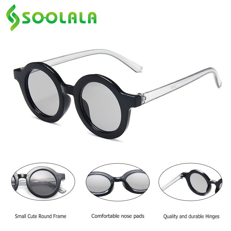Kính Mát SOOLALA Gọng Tròn Dễ Thương Cho Bé Trai Và Bé Gái