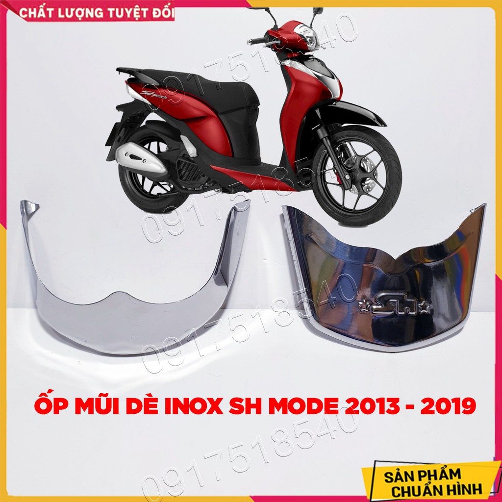 Bộ ốp mỏ dè Inox xe SH mode 2013 - 2019