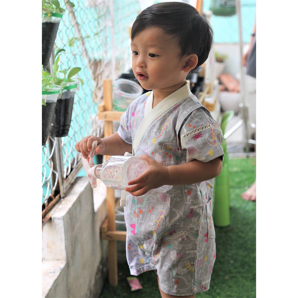 Body yukata cotton ngắn tay cho bé