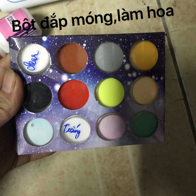 Set 12 màu bột làm hoa