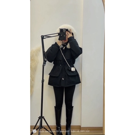 ( Ảnh thật ) A1110 Áo parka lót lông mũ lông | BigBuy360 - bigbuy360.vn