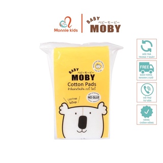 Bông miếng cho bé Moby Baby cotton thấm hút - Monnie Kids