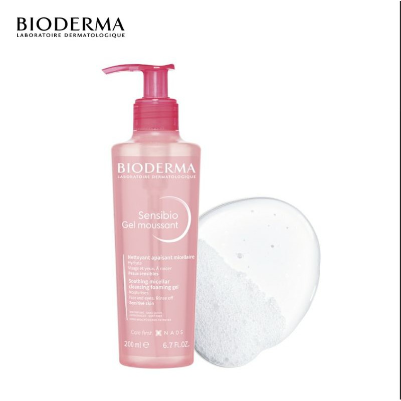 Gel rửa mặt cho da nhạy cảm Bioderma Sensibio Gel Moussant - 200ml