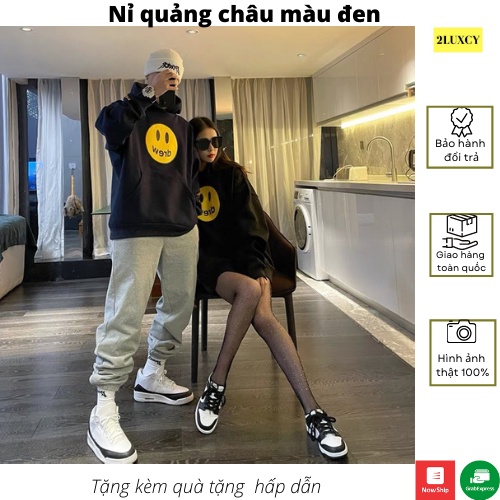 Áo khoác nỉ  Áo khoác hoodie nam nữ đẹp form rộng Unisex chất nỉ quảng châu 2 lớp dày dặn - LUXCY