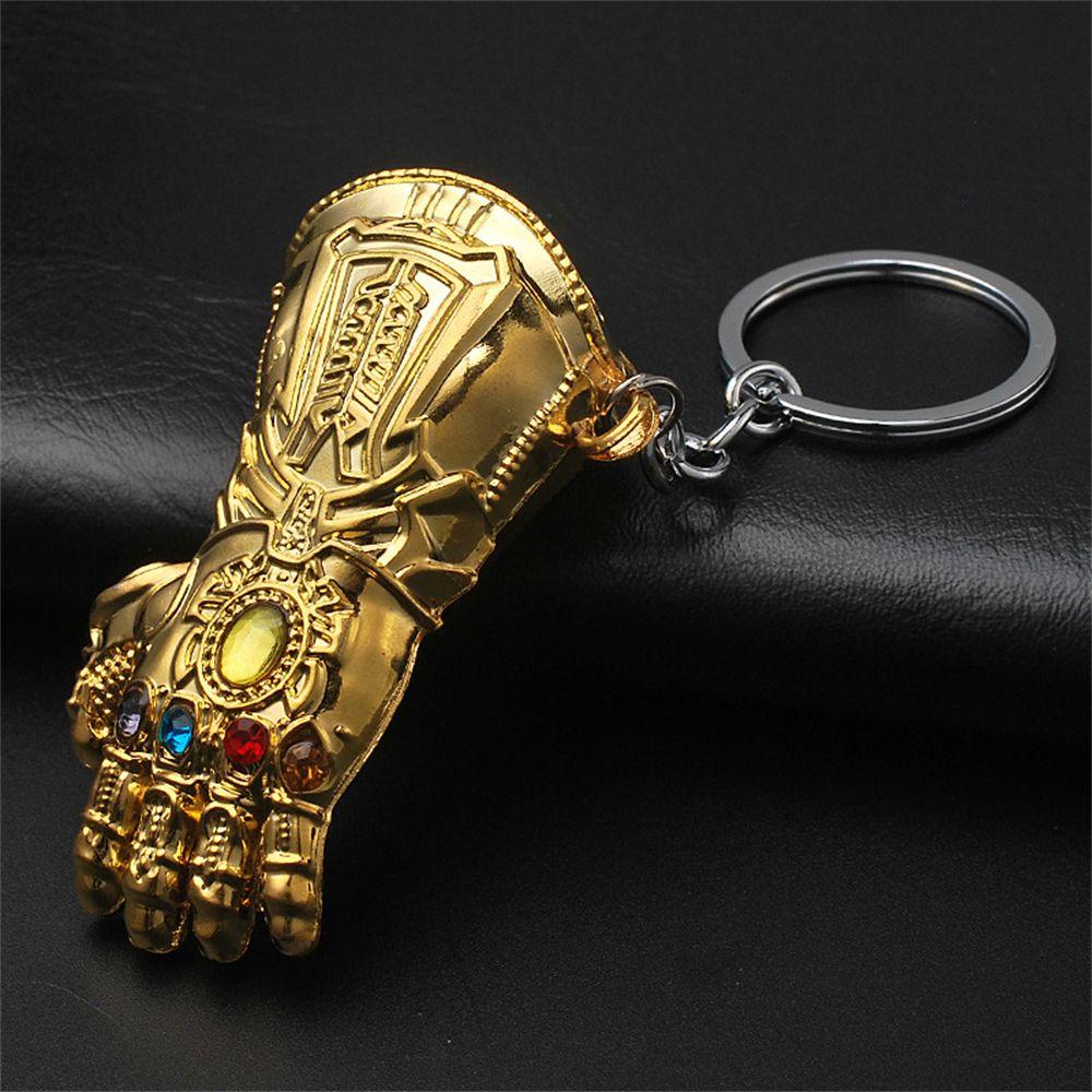 Móc Khóa Kim Loại Hình Găng Tay Vô Cực Marvel Giá Đỡ