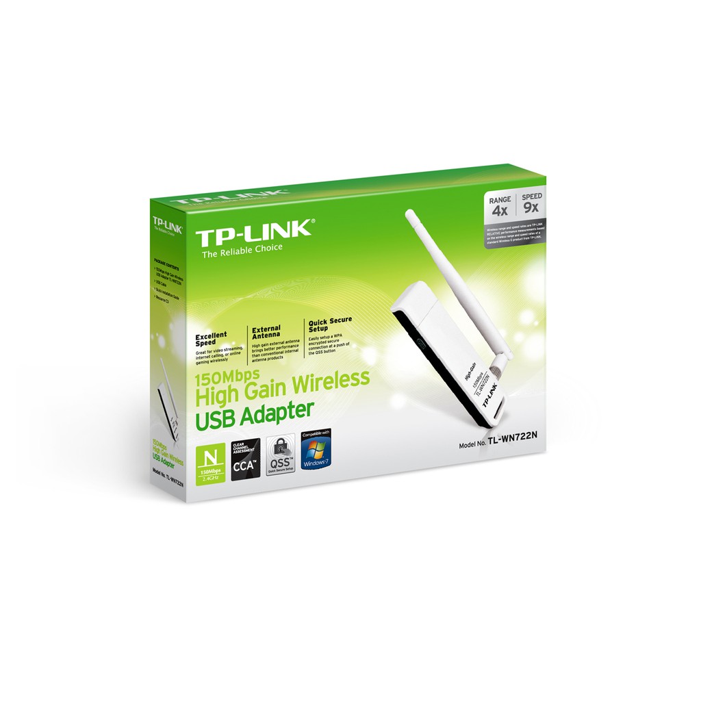 TP-Link TL-WN722N - USB Wifi (high gain) tốc độ 150Mbps