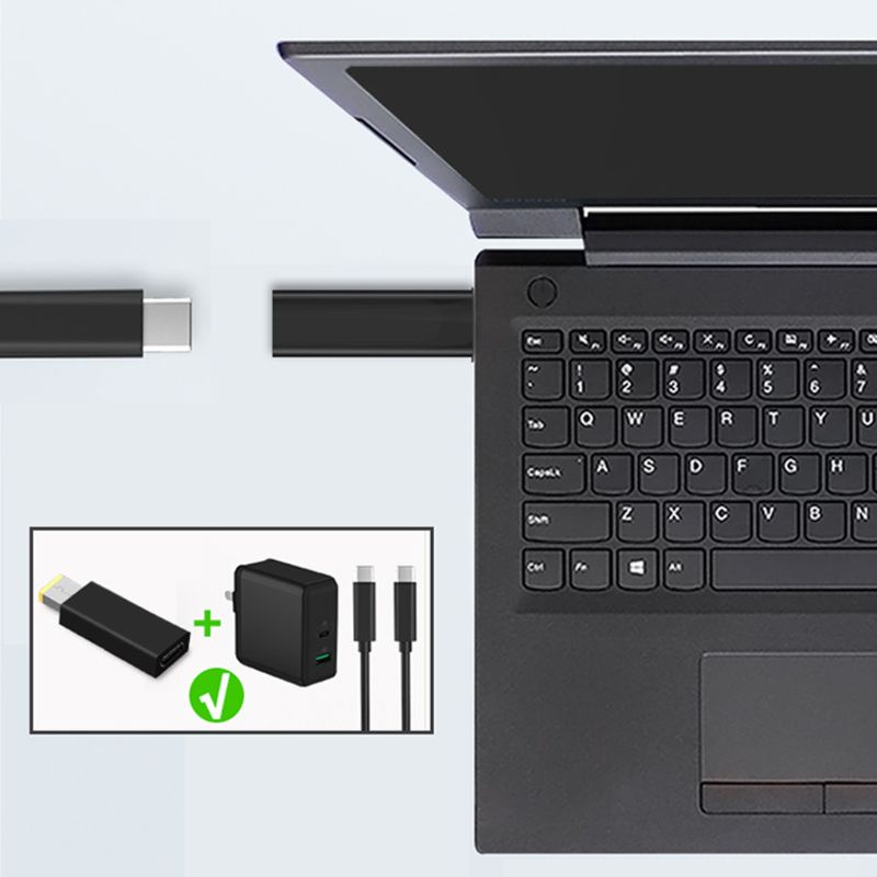Đầu chuyển đổi nguồn điện Type-C sang USB PD cho Lenovo-Thinkpad Laptop