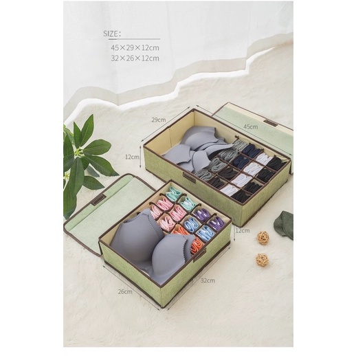 HỘP ĐỰNG ĐỒ LÓT XUCHIENG CÓ NẮP ĐẬY TIỆN LỢI GỌN GÀNG