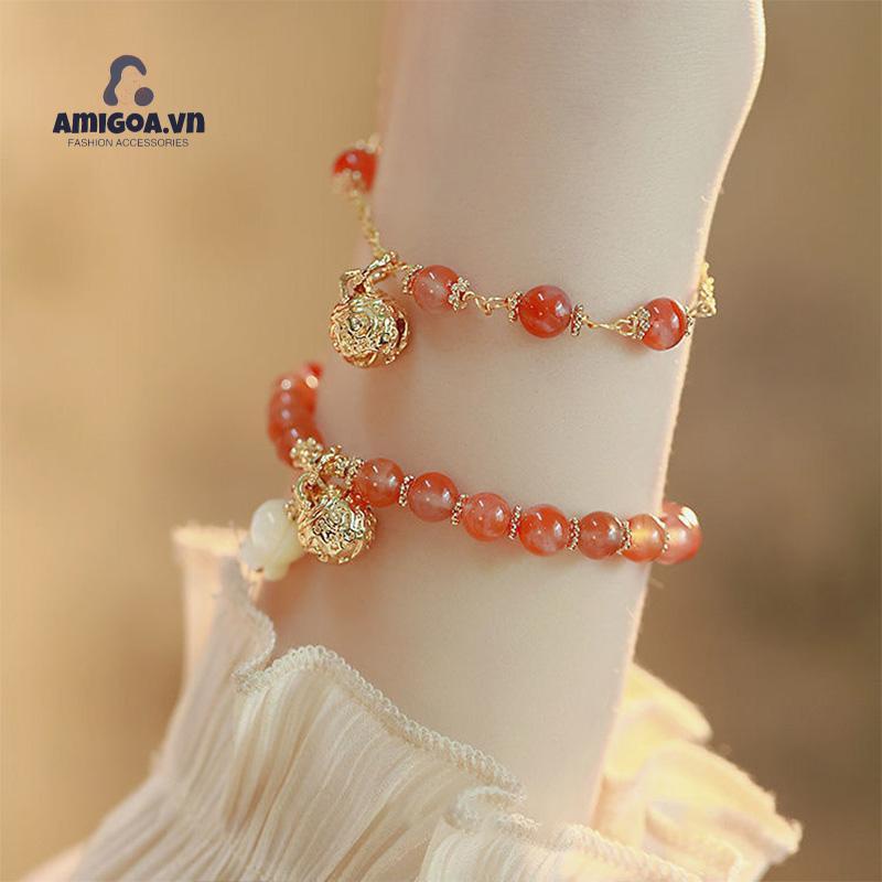 ✨✨Vòng Tay Mặt Chuông Vàng Phong Cách Dân Tộc Niche Quà Tặng Đặc Biệt