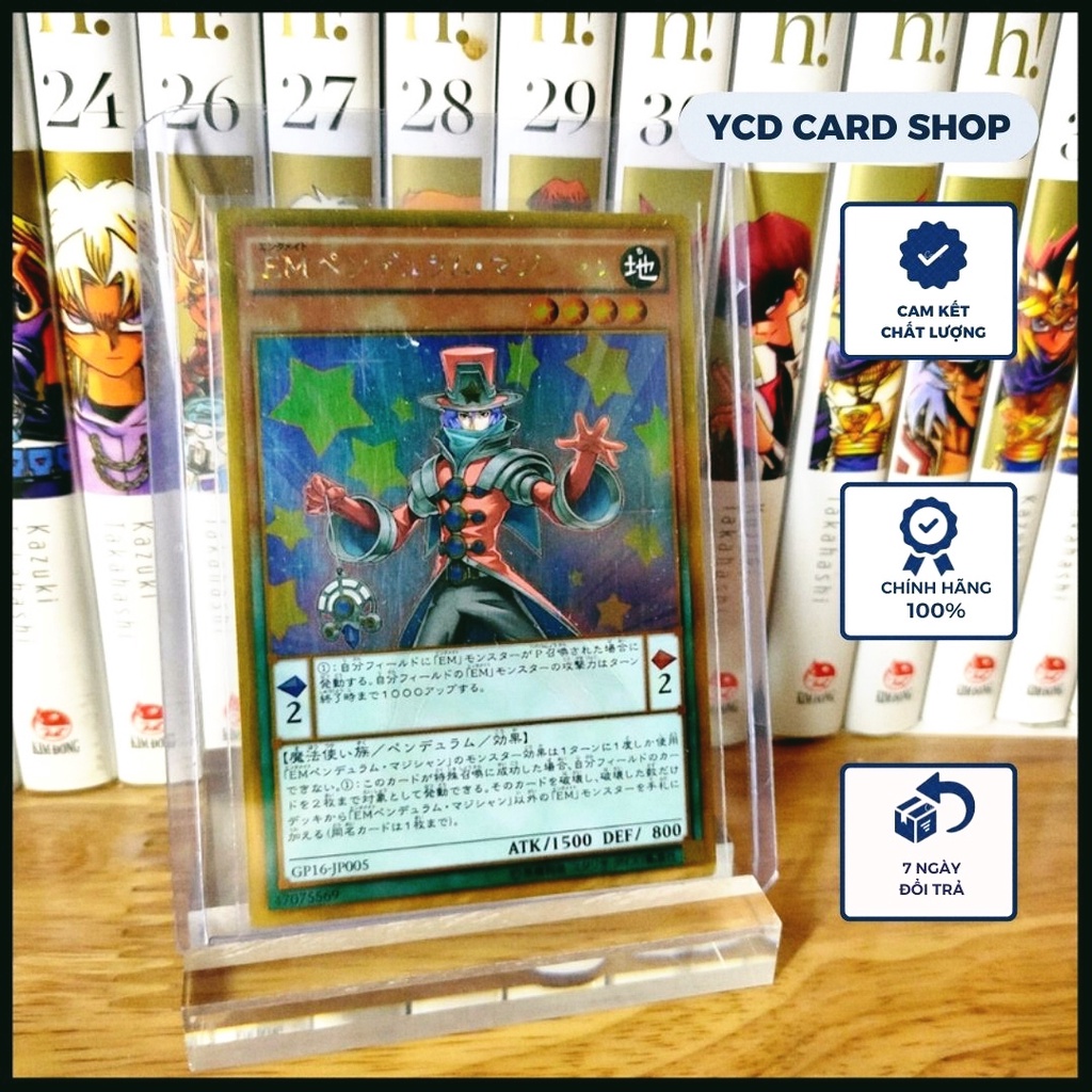 Thẻ bài Yugioh chính hãng Performapal Pendulum Sorcerer(OCG) - Gold Rare