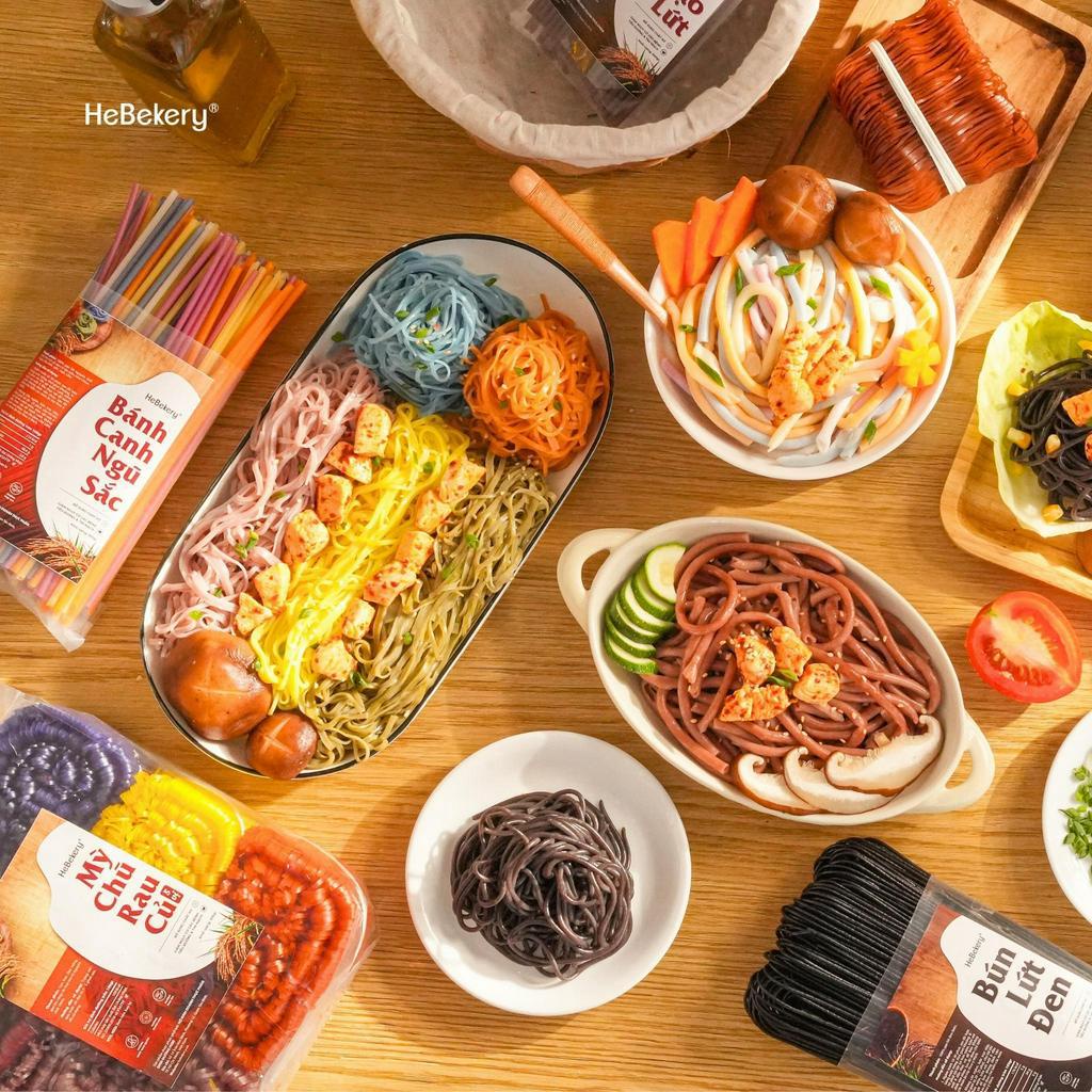 Mì Chũ Rau Củ Tự Nhiên 8 Vị - Mì Chũ Ăn Kiêng Healthy HeBekery by HeBe