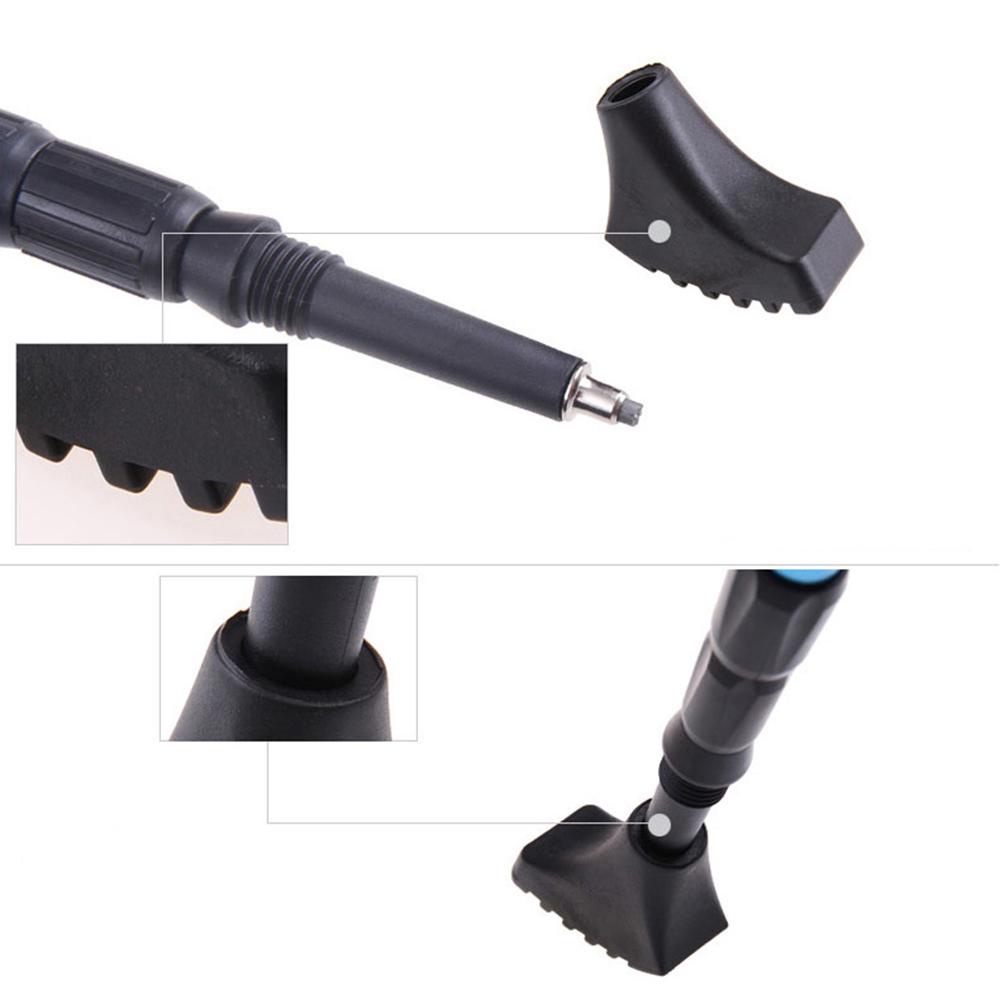 Nắp Cao Su Màu Đen Gắn Gậy Đi Bộ Đường Dài Leo Núi Tiện Dụng