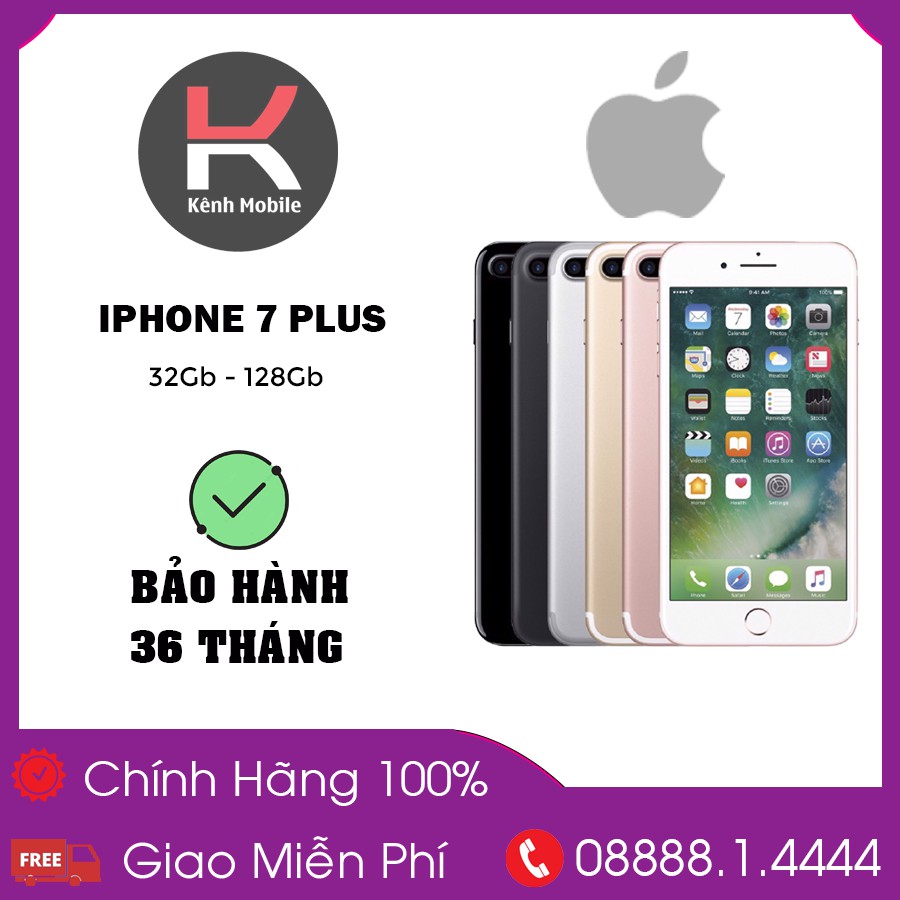 Điện Thoại Apple IPhone 7 Plus Quốc Tế & Lock 32-128GB Chính Hãng