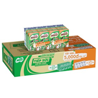 Sữa milo lốc 4 hộp nhỏ 115ml
