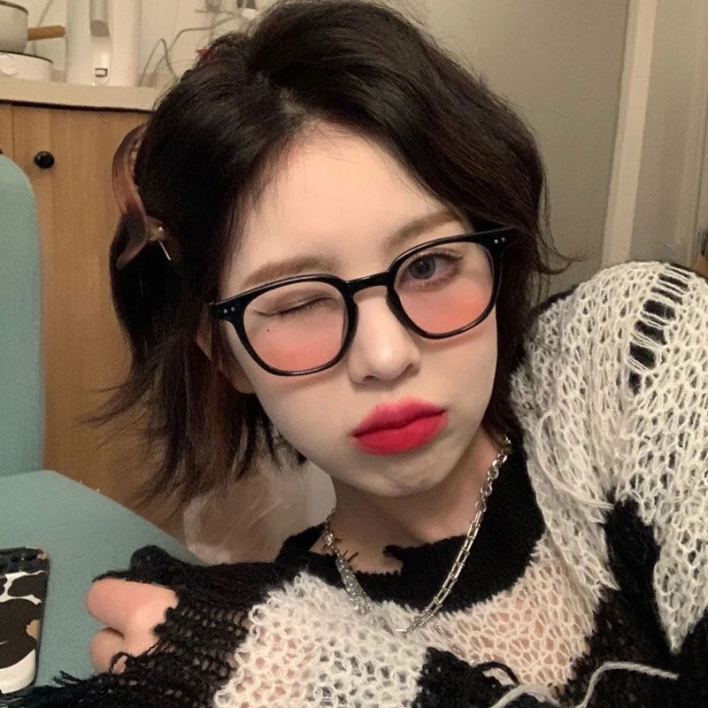 Mắt Kính Chống Ánh Sáng Xanh Tròng Màu Gradient Thời Trang Cho Nữ