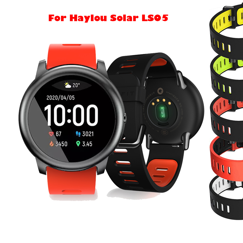 Dây Đeo Thay Thế Bằng Silicon 22mm Cho Đồng Hồ Thông Minh Xiaomi Haylou Solar LS05 / Amazfit Gtr 2 / 2e / 2 eSIM