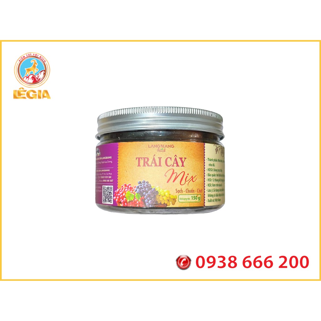 TRÁI CÂY THẬP CẨM SẤY DẺO LANGBIANG FOOD 150G